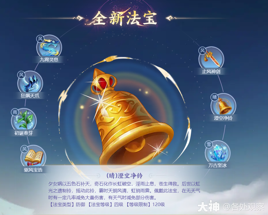 七大新法宝崭新亮相，佩戴后可大大提升战斗能力！_梦幻西游 | 大神
