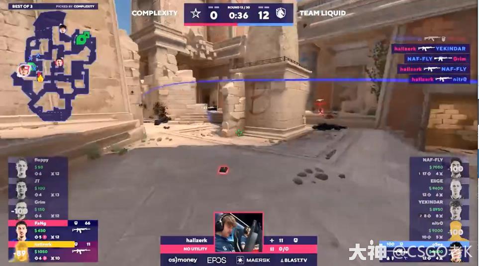 BLAST春季小组赛:神殿显神威! Liquid 2-0战胜COL_CSGO | 大神
