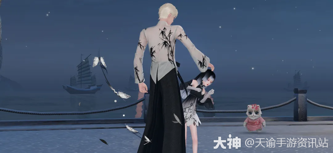 你的心愿谕听到!时装"墨染"返场,穿上共绘云垂流年!_天谕手游 | 大神