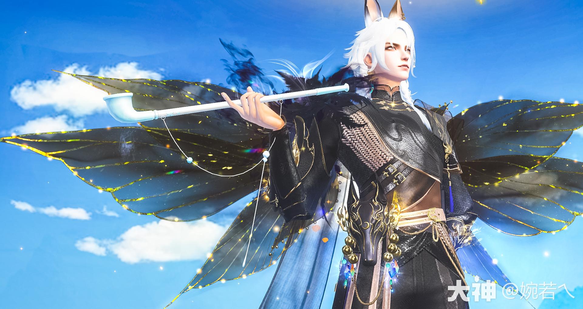 雅致翅膀之【纤云凝碧】男装搭配_天下3 | 大神