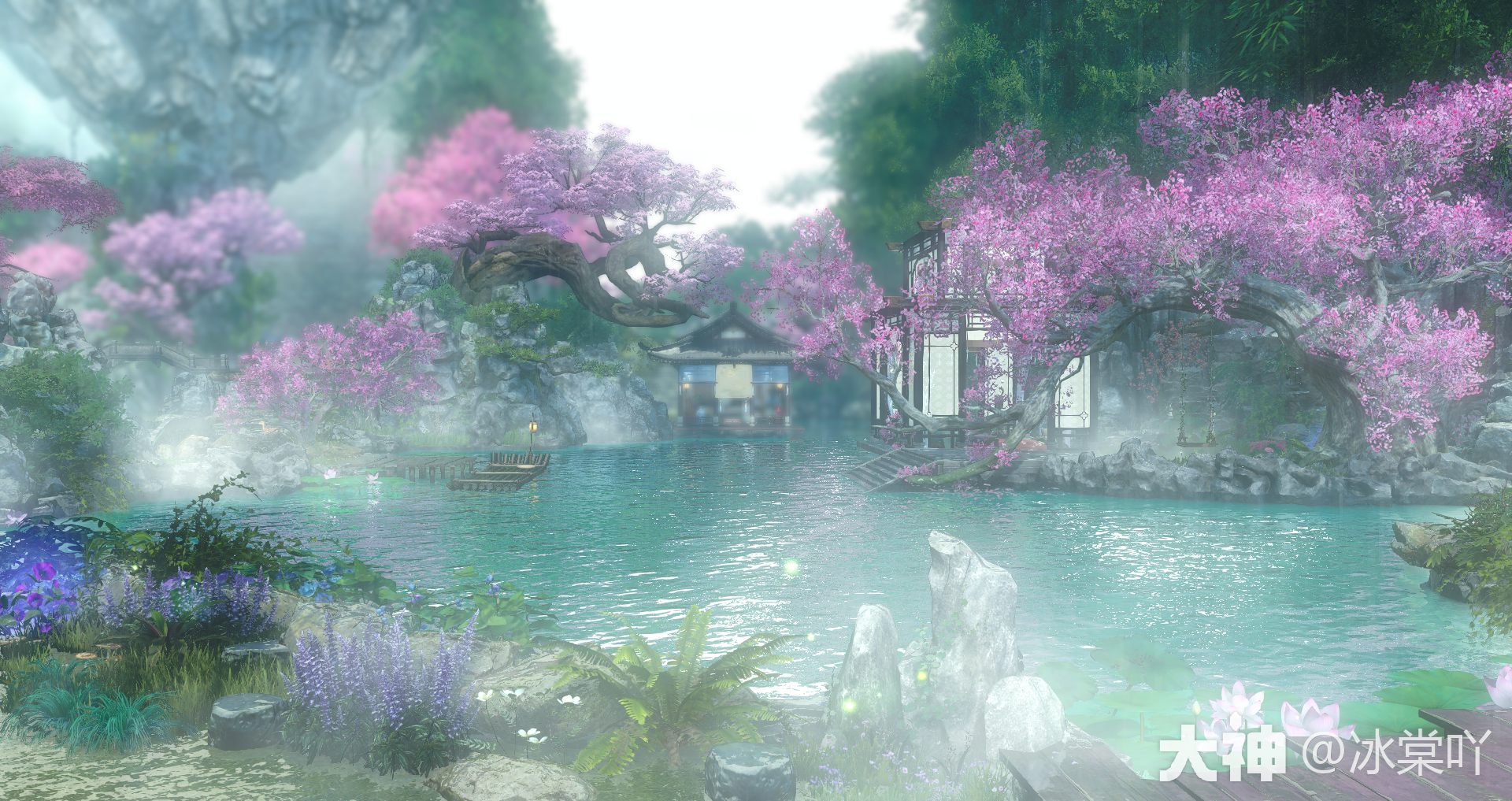 逆水寒庄园之青丘桃林_逆水寒端游 | 大神