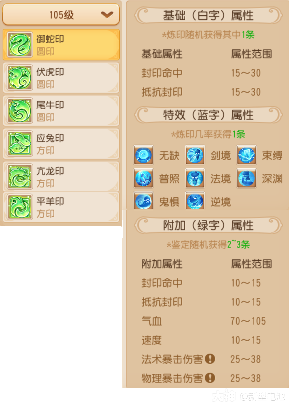 星印介绍+简单推荐+数值详解_梦幻西游手游 | 大神