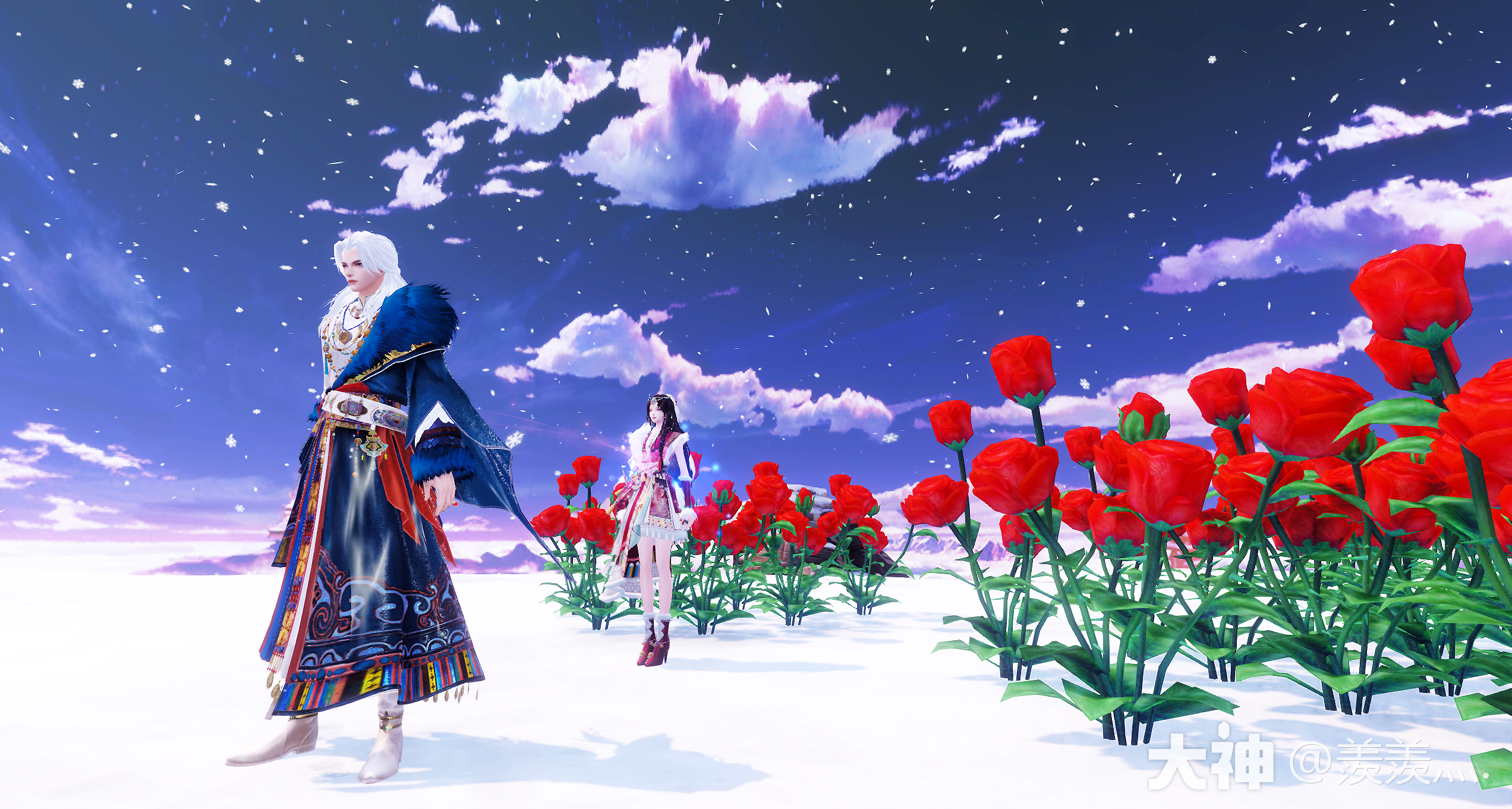 玫瑰傲冰寒，雪域藏云间】_天下3 | 大神