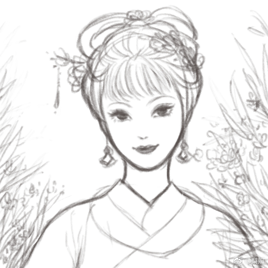 脉脉眼中波盈盈花盛处薛宝钗梨照