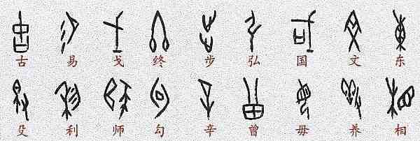 姓氏的甲骨文写法,快来找找看有没有你的姓