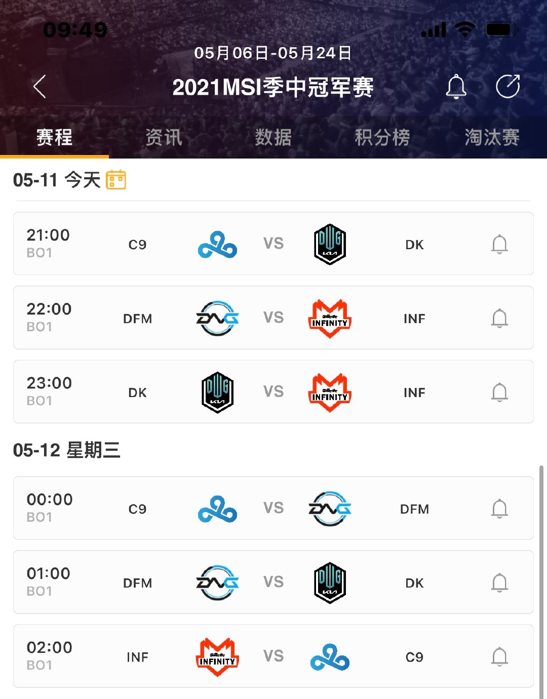 2021msi小组赛今日