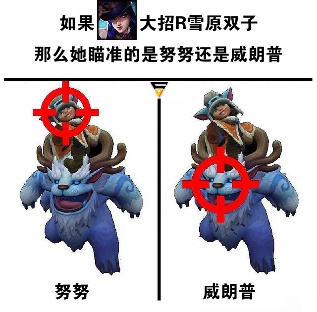 如果女警r雪原双子,那么她瞄准的是努努还是威朗普?