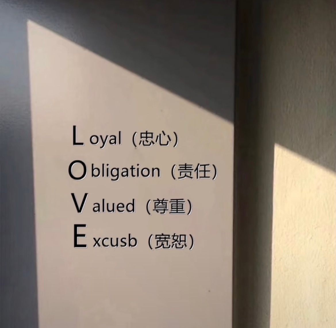 爱情忠心责任尊重宽恕