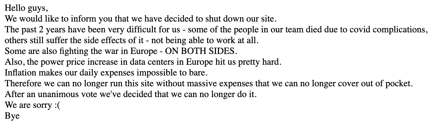 全球知名bt种子网站rarbg宣布关站_发现好游戏 | 大神
