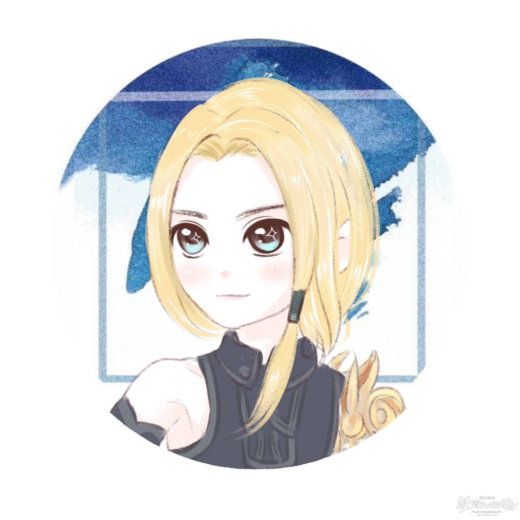 新倩女幽魂同人手绘q版乔寻影头像_倩女幽魂手游 | 大神