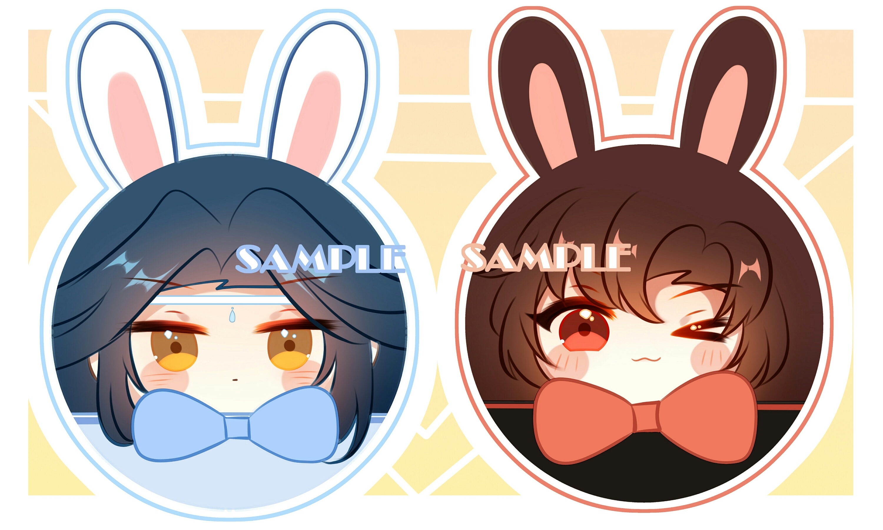 这次的忘羡团子因为成本太高摊主太穷数量非常少一对加包装43左右63